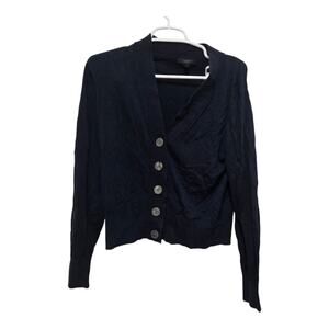 J.Crew Navy Blue Cardigan Sweater Button Front Women’s Medium